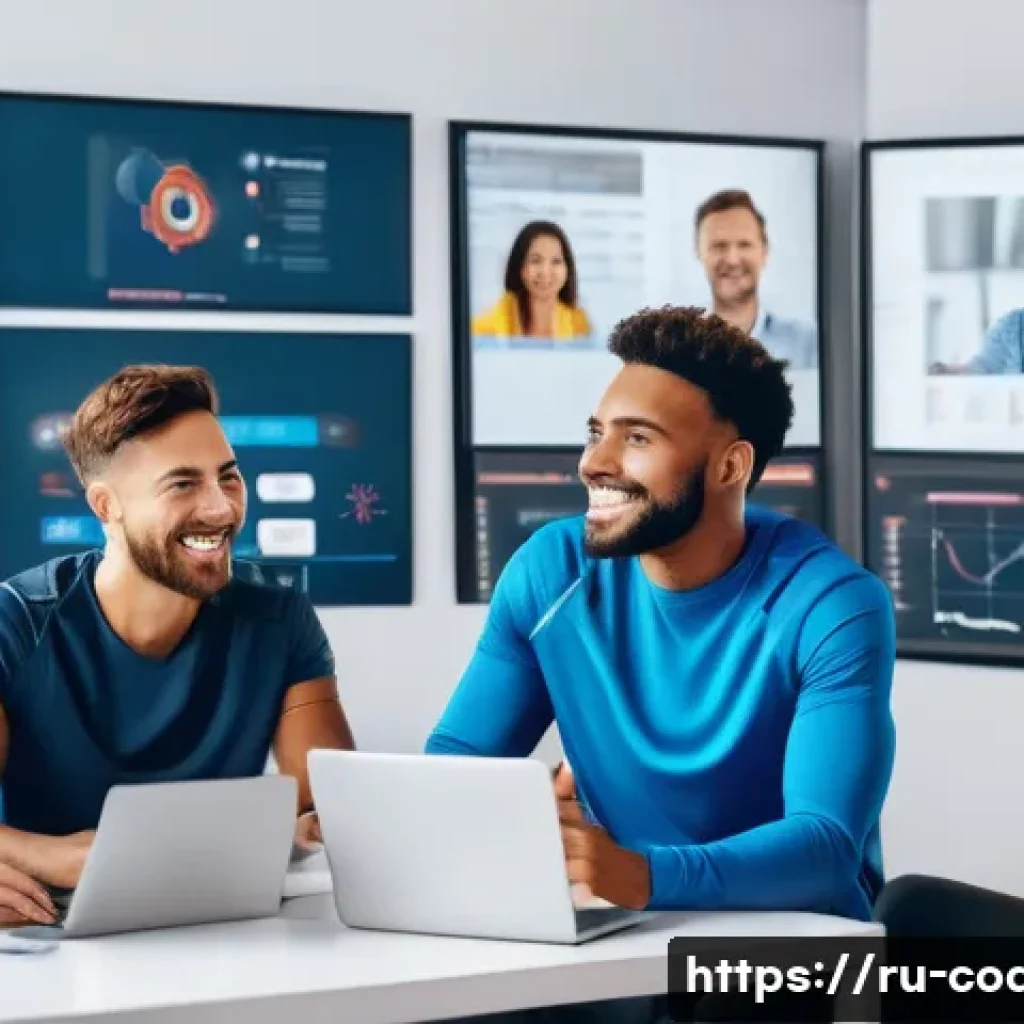 스포츠지도사 자격증 관련 커뮤니티 소개 - A vibrant online sports community forum scene showing a diverse group of people engaged in a lively ...