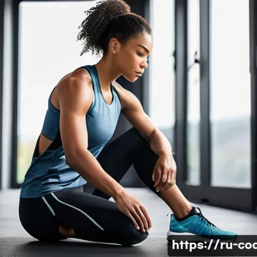 Home 33 스포츠지도사 실기시험 복장 및 유의사항 - A professional athlete wearing a sleek, form-fitting sports outfit made of polyester and spandex ble...