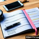 Home 20 스포츠지도사 시험일기 작성법 - A detailed scene of a modern fitness journal open on a wooden desk, showing a well-organized table w...